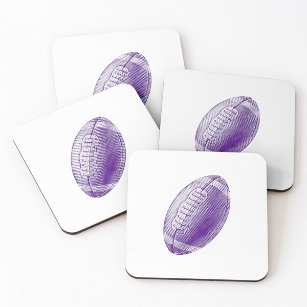 Item preview, Vintage Dark Purple American Football Line Art designed and sold by pattern-archive.