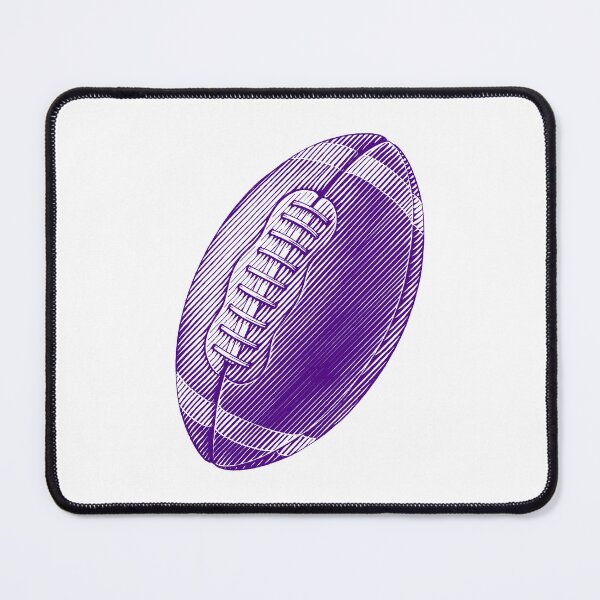 Item preview, Vintage Dark Purple American Football Line Art designed and sold by pattern-archive.