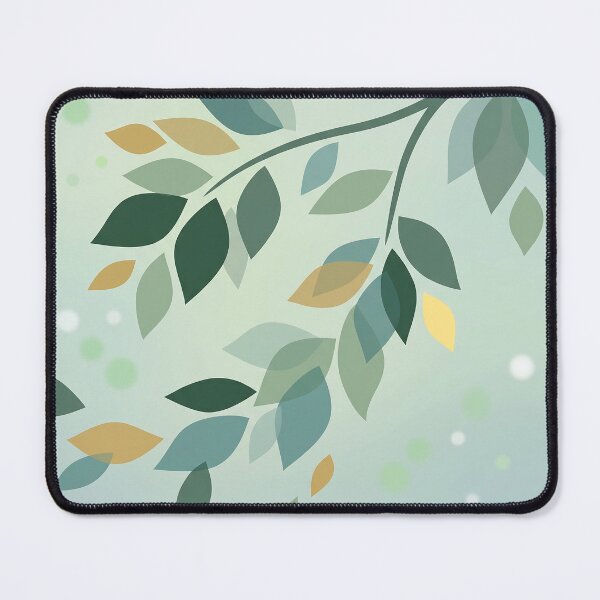 Item preview, Elegant Translucent Green and Gold Leaves designed and sold by Neural Dream.