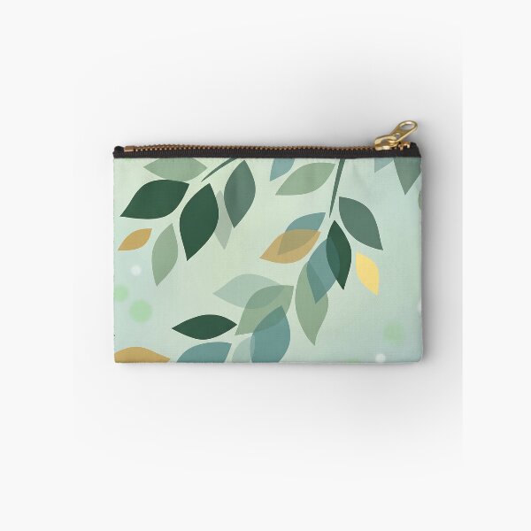 Item preview, Elegant Translucent Green and Gold Leaves designed and sold by Neural Dream.