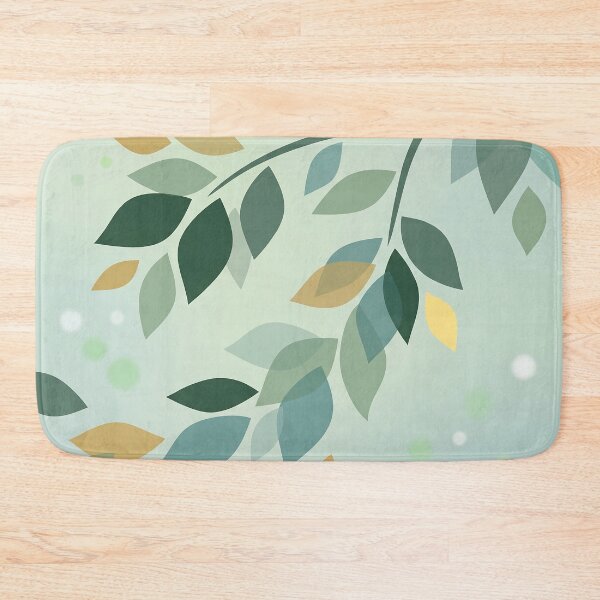 Item preview, Elegant Translucent Green and Gold Leaves designed and sold by Neural Dream.