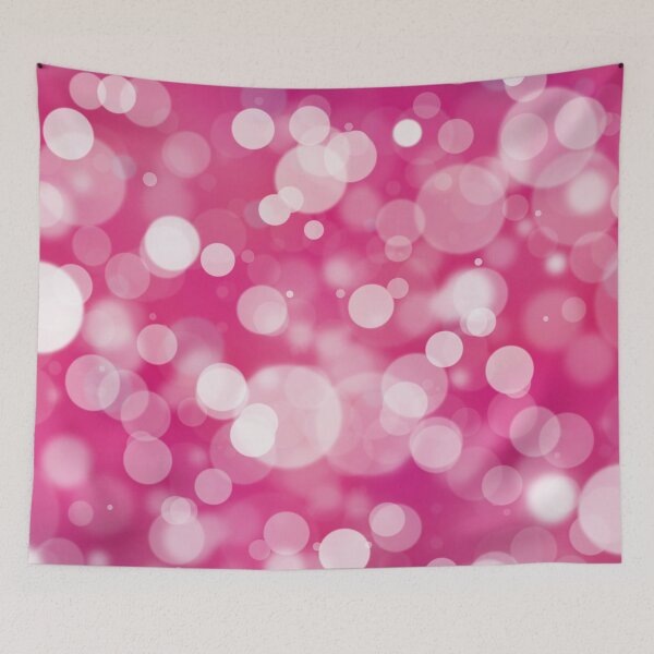 Item preview, White Bokeh on Pink Background designed and sold by GraffiTimi.