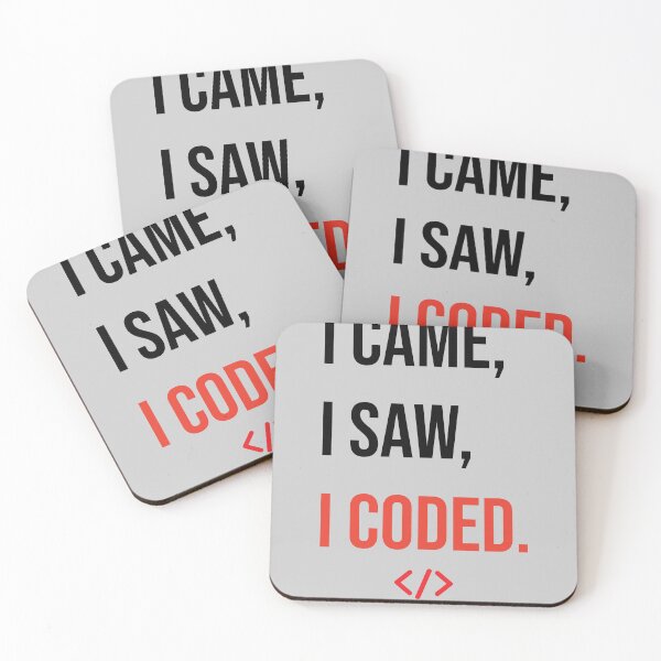 Item preview, I Came I Saw I Coded Funny Programmer Coding Quote designed and sold by Akkhay.