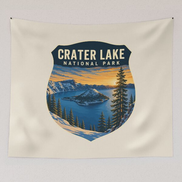 Item preview, Crater Lake National Park Orego Retro Design designed and sold by Gideon Emmerich.