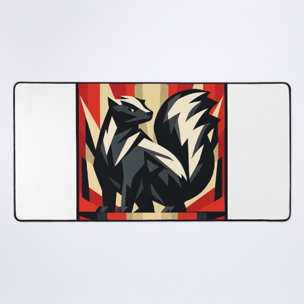 Item preview, Geometric Skunk Art Deco Style designed and sold by LegendQuarter.