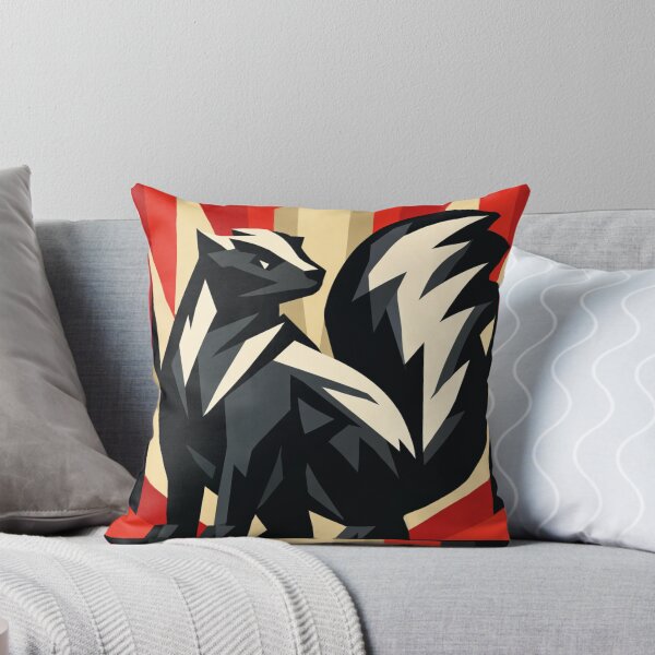 Item preview, Geometric Skunk Art Deco Style designed and sold by LegendQuarter.
