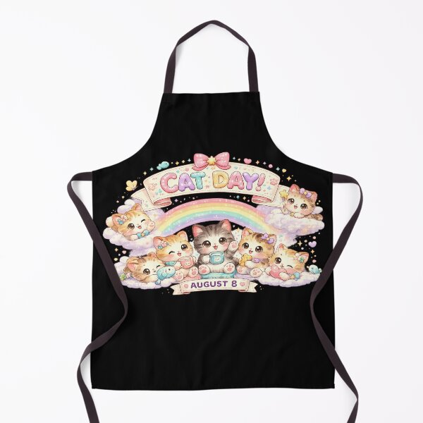 Item preview, Cute Cat Day August 8 Kawaii Rainbow Cats Celebration Aesthetic Gift designed and sold by MartBook.