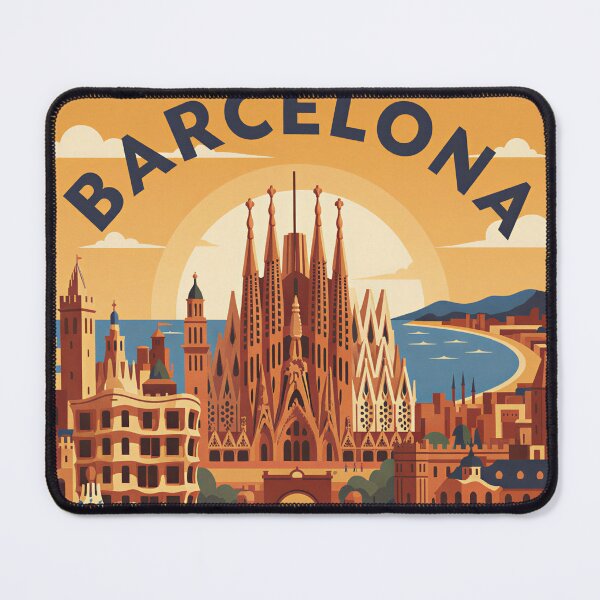 Item preview, Barcelona Sagrada Familia Travel Poster designed and sold by Aminlazir.