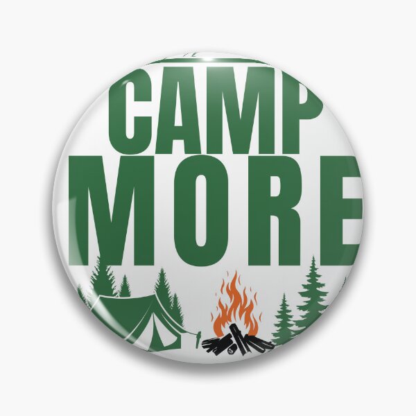 Item preview, Camp More Worry Less Vintage Camping Outdoor T-Shirt designed and sold by Uvclick.