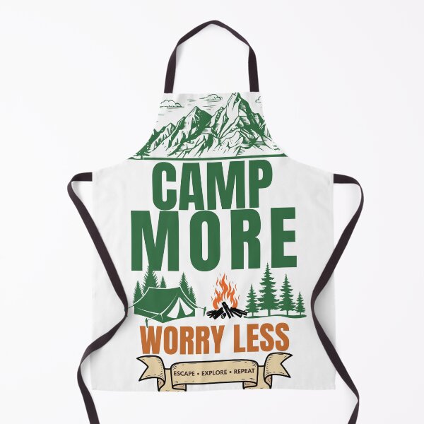 Item preview, Camp More Worry Less Vintage Camping Outdoor T-Shirt designed and sold by Uvclick.