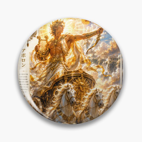 Item preview, Apollo – God of the Sun | Greek Gods Collection #07 | Divine Solar Chariot | Mythology Fantasy Art | Slay The Time designed and sold by SLAYTHESPACE.