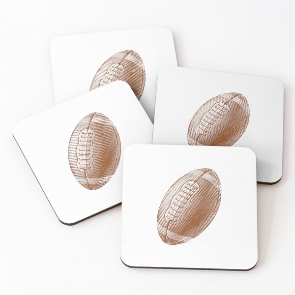 Item preview, Vintage Brown American Football Line Art designed and sold by pattern-archive.