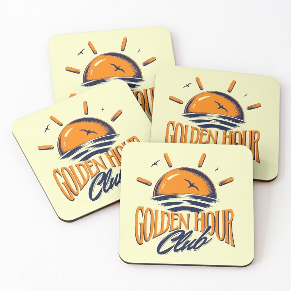 Item preview, Golden Hour Club Sunset Ocean Waves Retro Beach Vintage Travel Graphic designed and sold by illeN-Art-World.