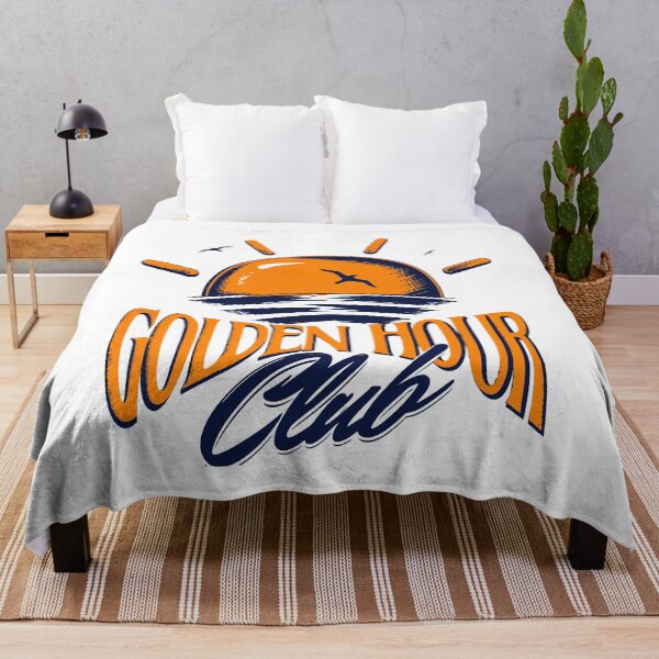 Item preview, Golden Hour Club Sunset Ocean Waves Retro Beach Vintage Travel Graphic designed and sold by illeN-Art-World.