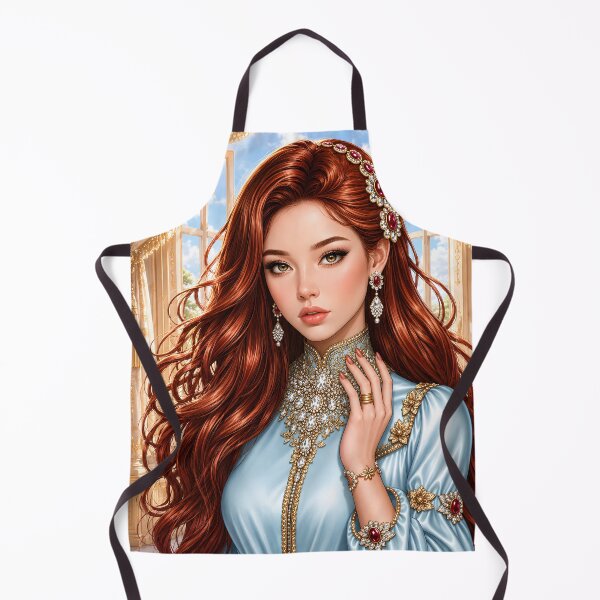 Item preview, Chica guapa con un atuendo lujoso en tonos pastel. designed and sold by Pim-Crystal.