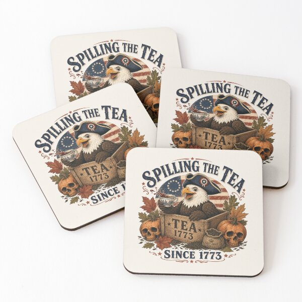 Item preview, Spilling The Tea Since 1773 Boston Tea Party Patriotic Fall Eagle designed and sold by legacylivingshop.