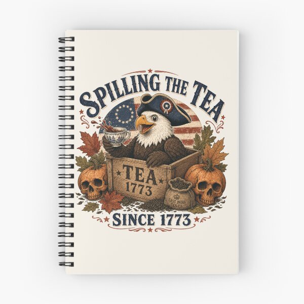 Item preview, Spilling The Tea Since 1773 Boston Tea Party Patriotic Fall Eagle designed and sold by legacylivingshop.