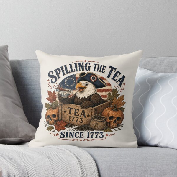 Item preview, Spilling The Tea Since 1773 Boston Tea Party Patriotic Fall Eagle designed and sold by legacylivingshop.