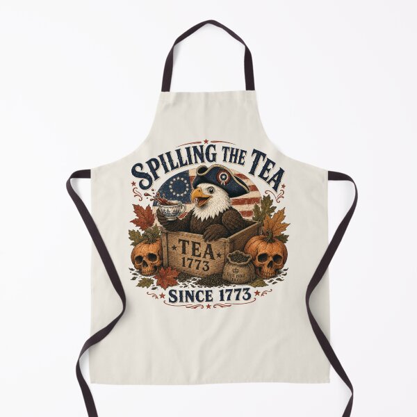 Item preview, Spilling The Tea Since 1773 Boston Tea Party Patriotic Fall Eagle designed and sold by legacylivingshop.
