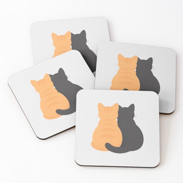 Item preview, Cozy Best Friend Cats Sticker | Cute Orange & Black Cat designed and sold by Art Fly.