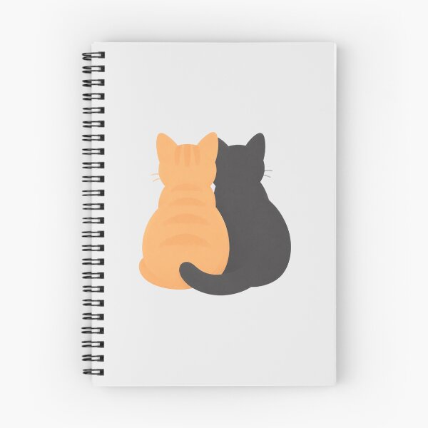 Item preview, Cozy Best Friend Cats Sticker | Cute Orange & Black Cat designed and sold by Art Fly.