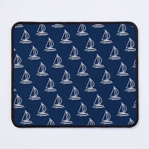 Item preview, Regatta Navy Sailboat Seamless Pattern designed and sold by CI Creative Design LLC.