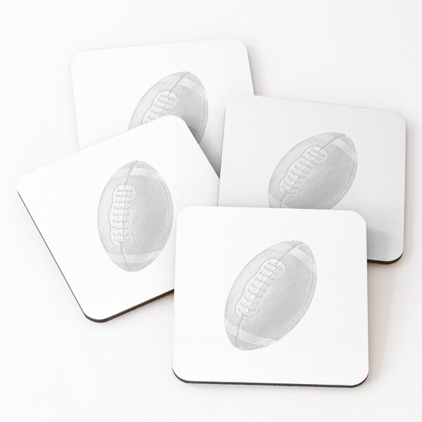 Item preview, Vintage Silver American Football Line Art designed and sold by pattern-archive.