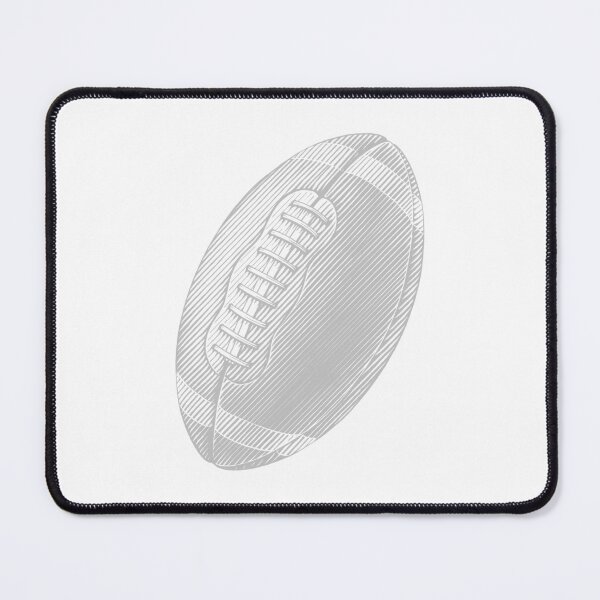 Item preview, Vintage Silver American Football Line Art designed and sold by pattern-archive.