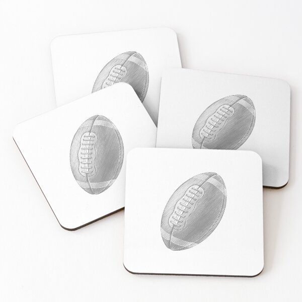 Item preview, Vintage Gray American Football Line Art designed and sold by pattern-archive.