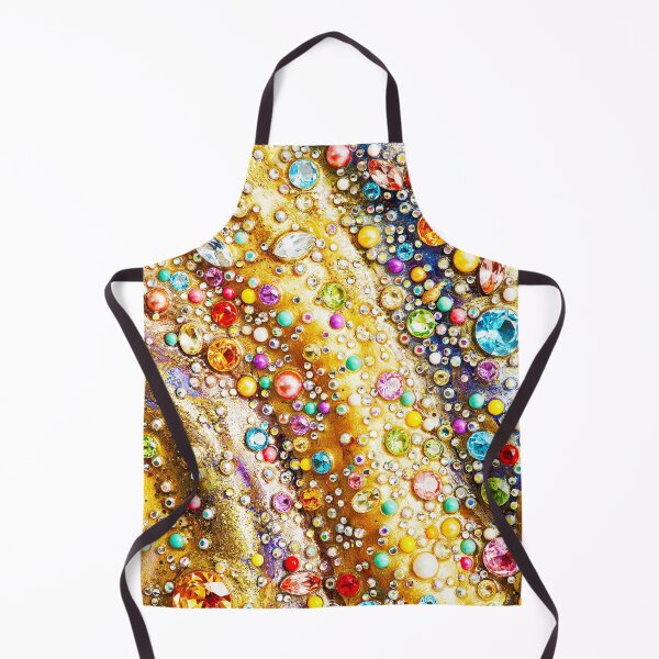 Item preview, Luxury Gemstone Mosaic Abstract | Colorful Crystal & Gold Glitter Art designed and sold by Exodoi.