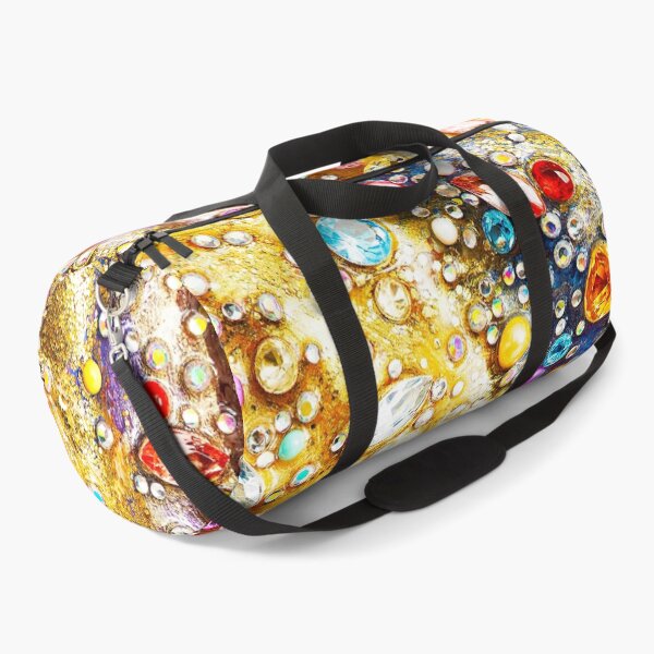 Item preview, Luxury Gemstone Mosaic Abstract | Colorful Crystal & Gold Glitter Art designed and sold by Exodoi.