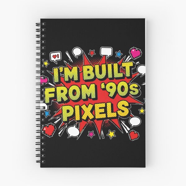 Item preview, I'm Built From 90s Pixels Comic Pop Humor designed and sold by PixelBlob.