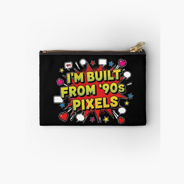 Item preview, I'm Built From 90s Pixels Comic Pop Humor designed and sold by PixelBlob.