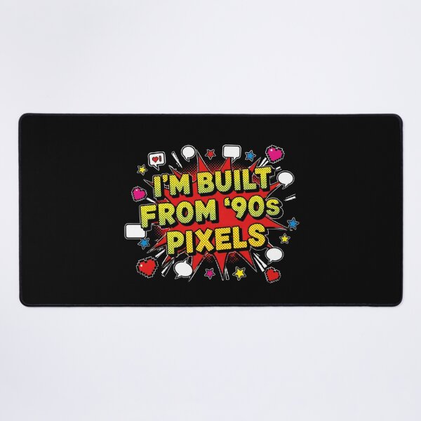 Item preview, I'm Built From 90s Pixels Comic Pop Humor designed and sold by PixelBlob.