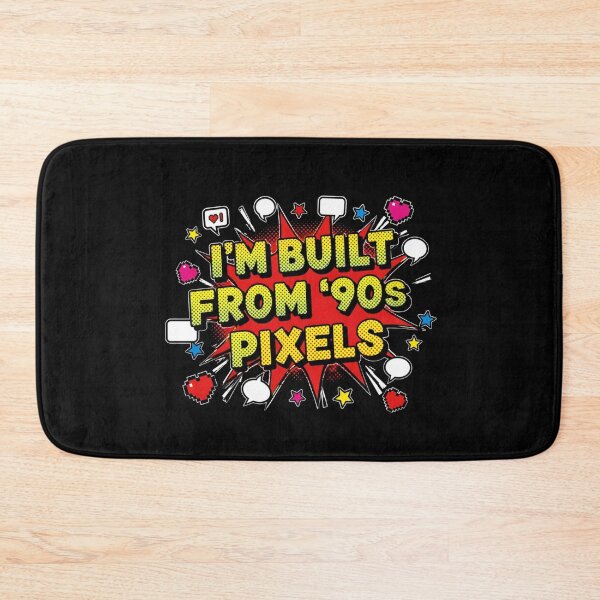 Item preview, I'm Built From 90s Pixels Comic Pop Humor designed and sold by PixelBlob.