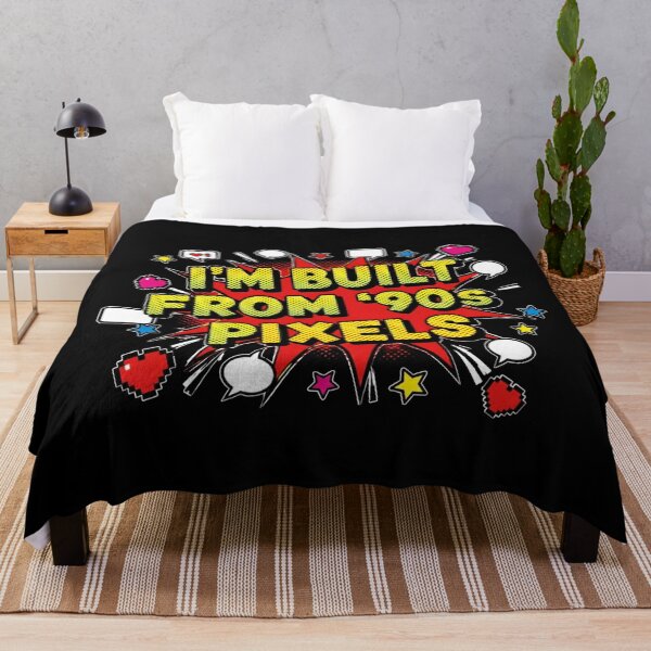 Item preview, I'm Built From 90s Pixels Comic Pop Humor designed and sold by PixelBlob.