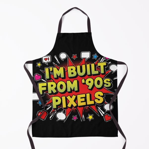 Item preview, I'm Built From 90s Pixels Comic Pop Humor designed and sold by PixelBlob.