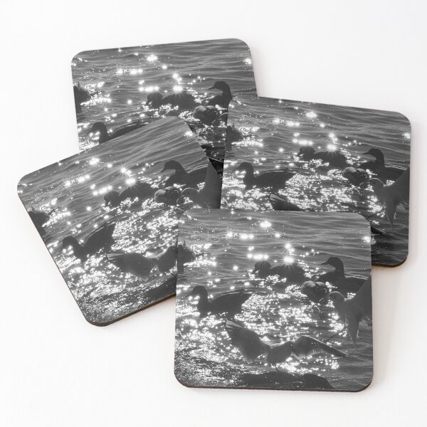 Item preview, Sparkling Water Monochrome Landscape with Birds designed and sold by Picraff93.