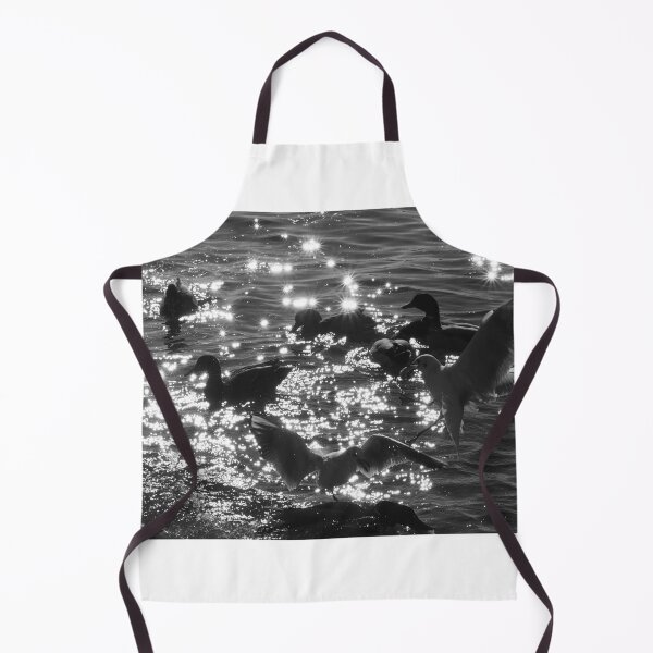 Item preview, Sparkling Water Monochrome Landscape with Birds designed and sold by Picraff93.