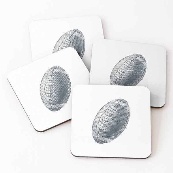 Item preview, Vintage Charcoal American Football Line Art designed and sold by pattern-archive.