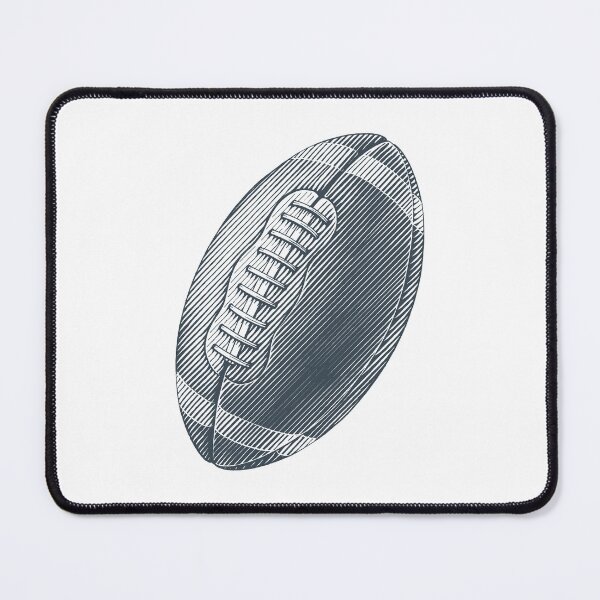 Item preview, Vintage Charcoal American Football Line Art designed and sold by pattern-archive.