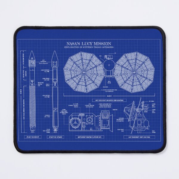 Item preview, LUCY Mission. NASA Space Probe (Blueprint) designed and sold by BGALAXY.