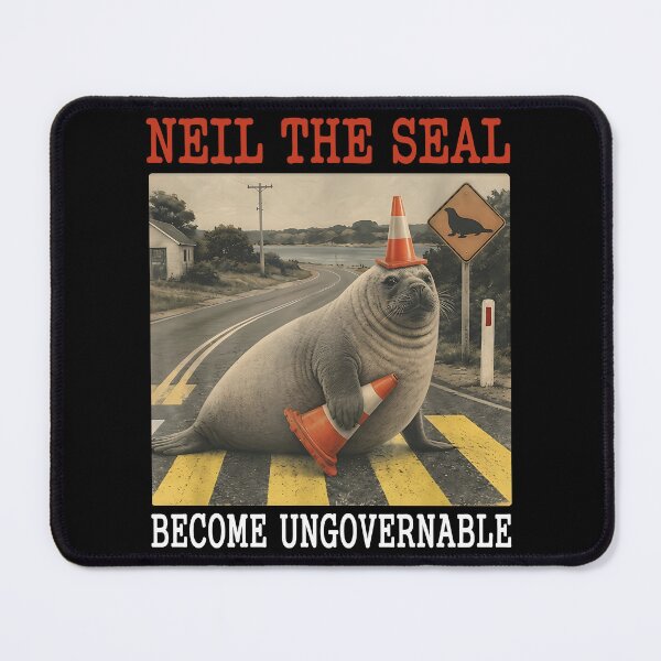 Item preview, Funny Neil The Seal Become Ungovernable Meme Graphic designed and sold by PabloHaney.