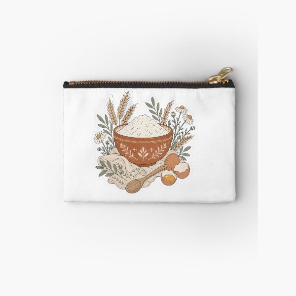Item preview, Rustic Baking Ingredients Bowl with Flour Wheat and Eggs designed and sold by TSshirtShoppe.
