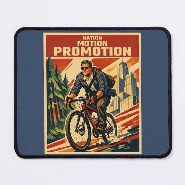 Item preview, Nation Motion Promotion - Retro Corporate Propaganda Poster Art designed and sold by LegendQuarter.