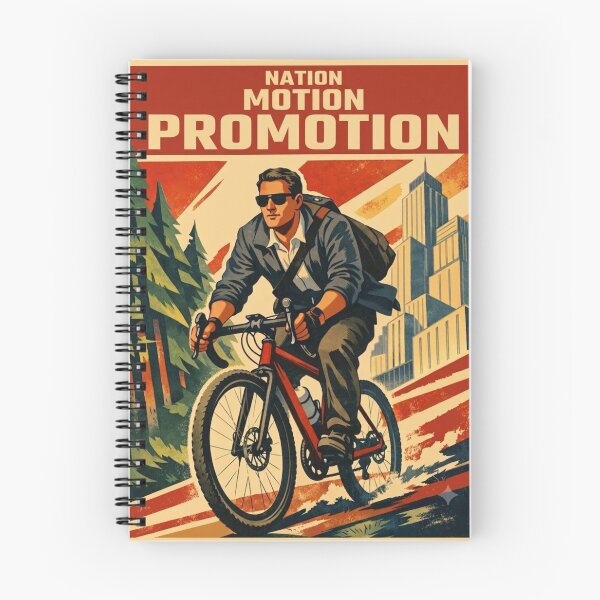 Item preview, Nation Motion Promotion - Retro Corporate Propaganda Poster Art designed and sold by LegendQuarter.