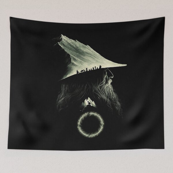 Item preview, Gandalf Fellowship, Lord of the Rings, LOTR Fan, Middle Earth Wizard designed and sold by ShipeyRico.