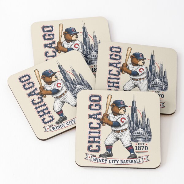 Item preview, Vintage Chicago Baseball Bear, Retro Windy City Baseball T-Shirt, Classic Sports Fan Design designed and sold by GhostDawgs.