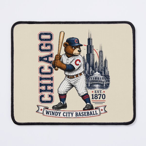 Item preview, Vintage Chicago Baseball Bear, Retro Windy City Baseball T-Shirt, Classic Sports Fan Design designed and sold by GhostDawgs.