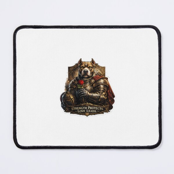 Item preview, Pitbull Knight Armor Sticker Strength Protects Love Leads designed and sold by CreativeKrish07.